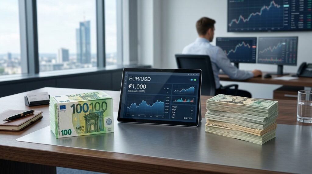 1000 euro to USD exchange rate conversion