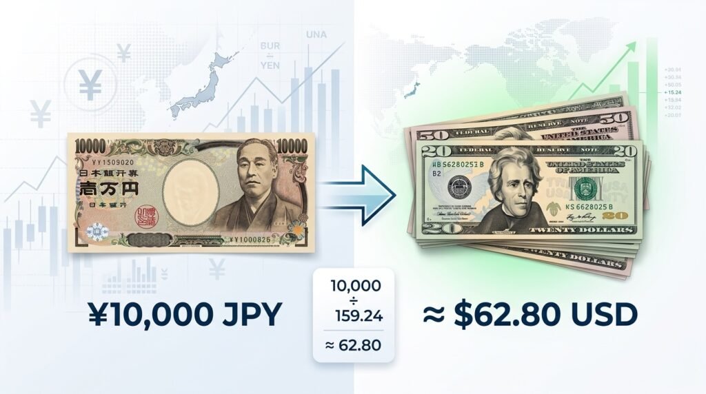 10000 yen to usd conversion