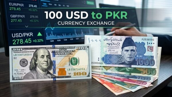 100 USD to PKR: Convert 100 US Dollars to Pakistani Rupees