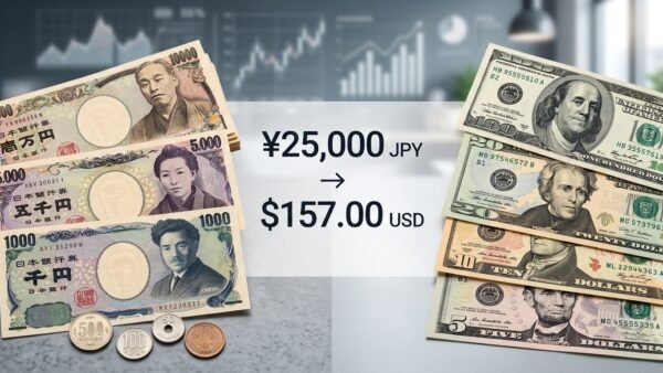 25000 Yen to USD: How Much Is $157?