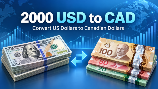 2000 USD to CAD: Convert US Dollars to Canadian Dollars Today