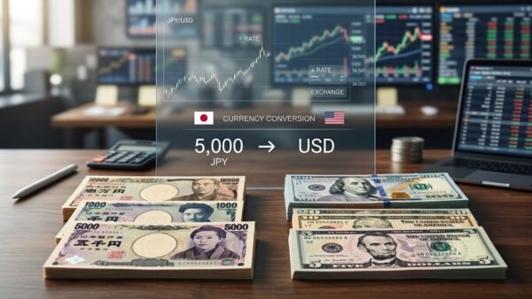 5,000 Yen to USD: How Much Is 5,000 Japanese Yen in Dollars